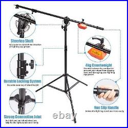 Studio Boom Arm Stand Heavy Duty Steel Counterweight Photography Photo Video UK
