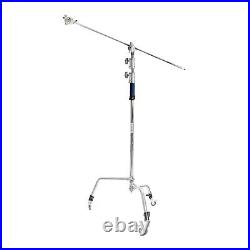 Studio Light Video Photo Sliding-Leg C-Stand and Caster Wheels with 50inch Boom