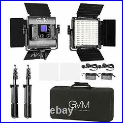 Studio RGB LED Video Lighting Kit, APP Controlled LED Panel Light, Dimmable