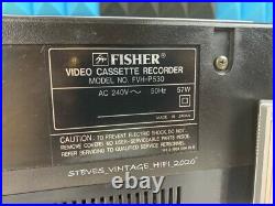 Studio Standard By Fisher Fvh-p530 Video Cassette Recorder +remote +manual L@@k