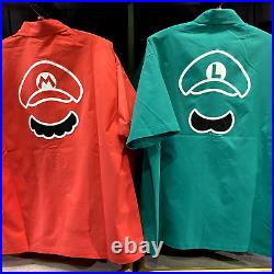 Super Nintendo World Luigi Shirt Cosplay USJ Super mario bros. Official JPL/USM