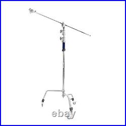 Turtle-Based C-Stand and Caster Wheels Studio Video 300cm Stand with 50inch Boom