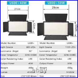 U800+ LED Video Light Photo Studio Lamp Bi-Color 2500K-8500k Dimmable with Tripo