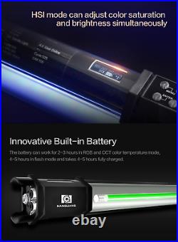 UK 4pcs Kit Nanlite Pavotube 30C 117cm RGB LED Video Lights Studio Camera Lights