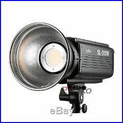 UK Godox SL-200W 200Ws 5600K Studio LED Continuous Video Light Lamp With Remote