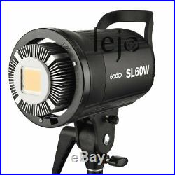 UK Godox SL-60 60W 5600K Studio Photo LED Video Light Lighting+Softbox f Camera