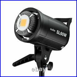 UK Godox SL60W Video light Studio LED Continuous Video Light Bowens Mount