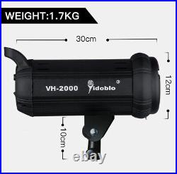 VH2000 200W 5500K Daylight Studio Continuous LED Video Light With Remote Control