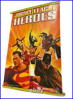 Vintage Justice League Heroes Video Game Poster Snowblind Studios 2006 DC Comics