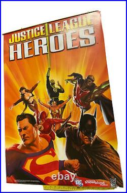 Vintage Justice League Heroes Video Game Poster Snowblind Studios 2006 DC Comics