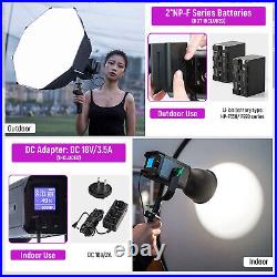 Weeylite 80W 5600K LED Video Continuous Light COB Photo Studio Light with Softbox