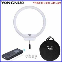 YONGNUO YN308 LED Video Ring Light Dimmable 3200k-5500K Selfie Makeup For Studio