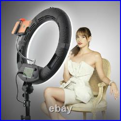 Yidoblo 18'' 96WLED Ring Light Dimmable Studio Makeup Lamp For Video Photography