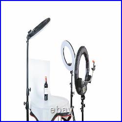 Yidoblo 18'' 96WLED Ring Light Dimmable Studio Makeup Lamp For Video Photography