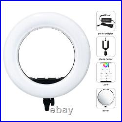Yidoblo AX-480DII Dimmable 9990K 18'' LED Studio Ring Fill Lighting For Youtube