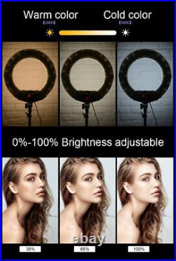 Yidoblo AX480EII 18'' 48W Dimmable Photographic Lamp Studio Video LED Ring Light