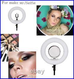 Yidoblo FS-480II Bi-color Dimmable Ring Light Studio Selfies Lighting For Makeup