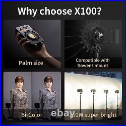 Zhiyun Molus X100 Led Video Light 100W Bi-Color Studio Light Outdoor Photography
